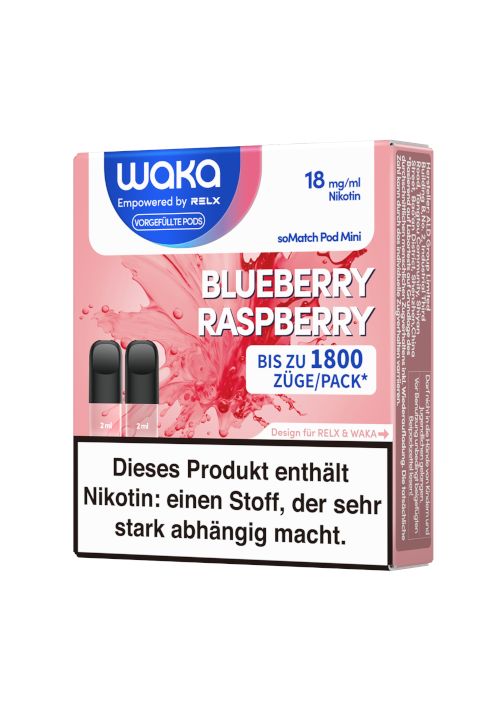 WAKA soMatch Pods Mini Blueberry Raspberry 18mg/ml
