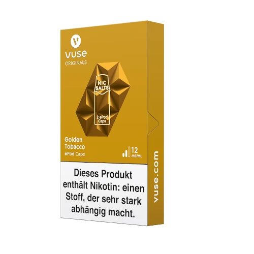VUSE ePod Caps Golden Tobacco 12mg