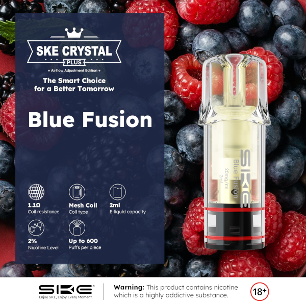SKE Crystal Plus Pods Blue Fusion 20mg/ml
