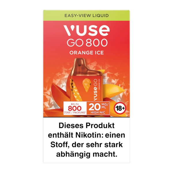 VUSE GO 800 BOX Orange Ice 20mg/ml Nikotin